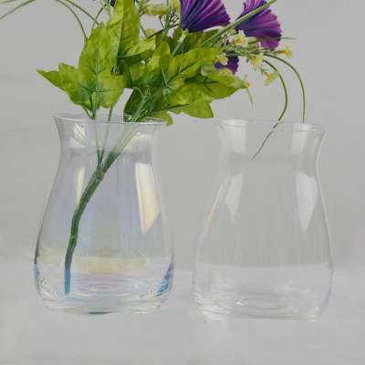 Clear glass vases decorative flower crystal vase