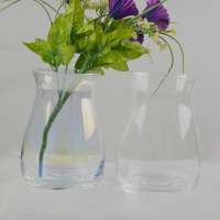 Clear glass vases decorative flower crystal vase