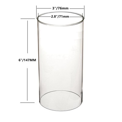 Frosted  Cylinder Borosilicate Glass Lampshade