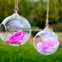 hot selling wholesale factory price different sizes decorative hanging flower vase glass