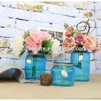 wholesale price fancy design colored glass vase for home decoration