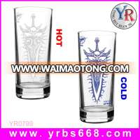 2015 Waimaotong china wholesale glassware color change jack daniels whisky glass cup